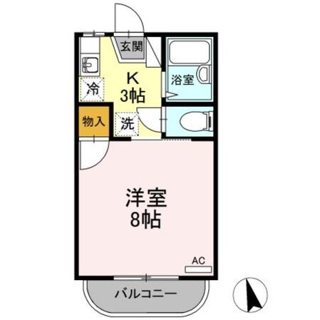 ヤングユーカリAの物件間取画像